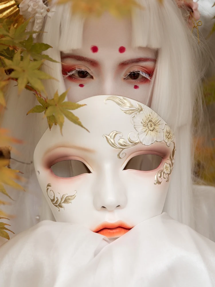 Mask female Chinese clothing covering face full face props fairy gas accessories art mask