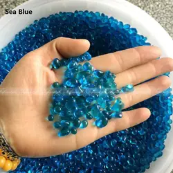 50g K5 Blue Glass Gravel Stone Green Colored Glaze Rock Aquarium Fish Tank Decor Natural Quartz Stones and Crystals