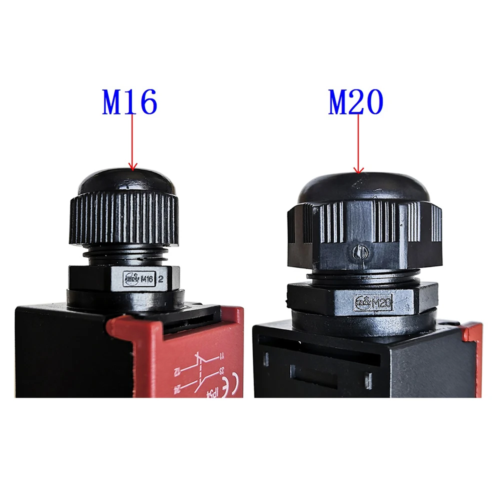 KEDU QKS8 Sicherheit Tür Switch Begrenzung Schalter Lock Türen Schlüssel Schalter Doppel Pole Funktion F1 F2 F3 Kabelverschraubung M16 m20