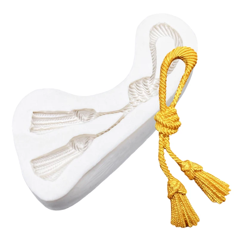 Curtain Tassels Silicone Mold Sugarcraft Chocolate Cupcake Baking Mold Fondant Cake Decorating Tools