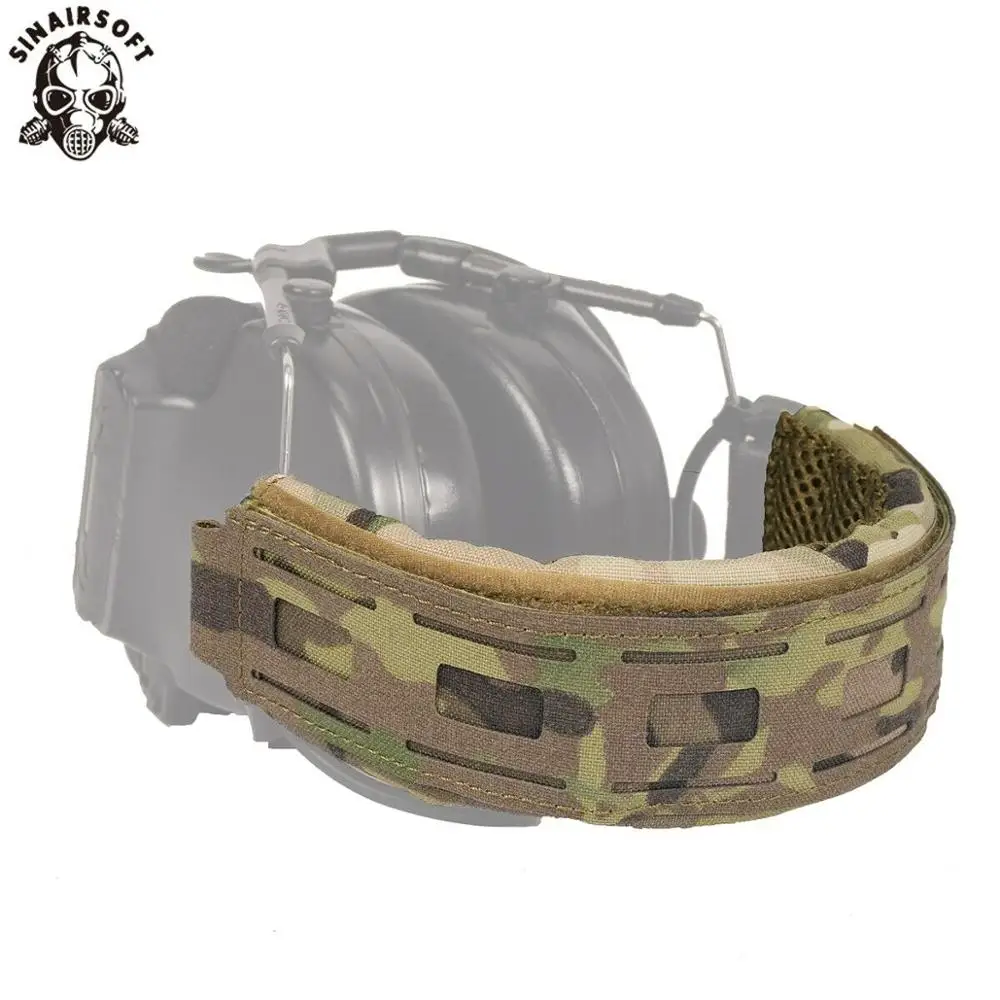 Tactical Headband Headset Cover Outdoor Headphones Modular Coating Headphone Cover Earmuffs Microphone Hunting Shooting