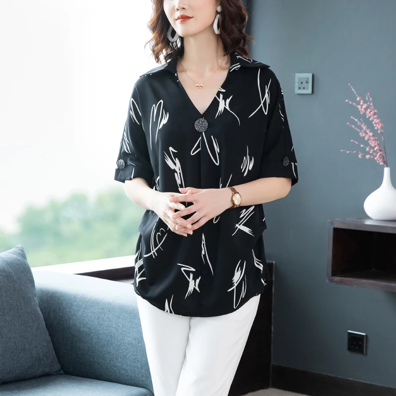 Plus Size Women's Blouse For Women Shirt Tops Casual Pullove Free Shipping Fashion Woman Blouses 2020 Large Size Chiffon Shirts