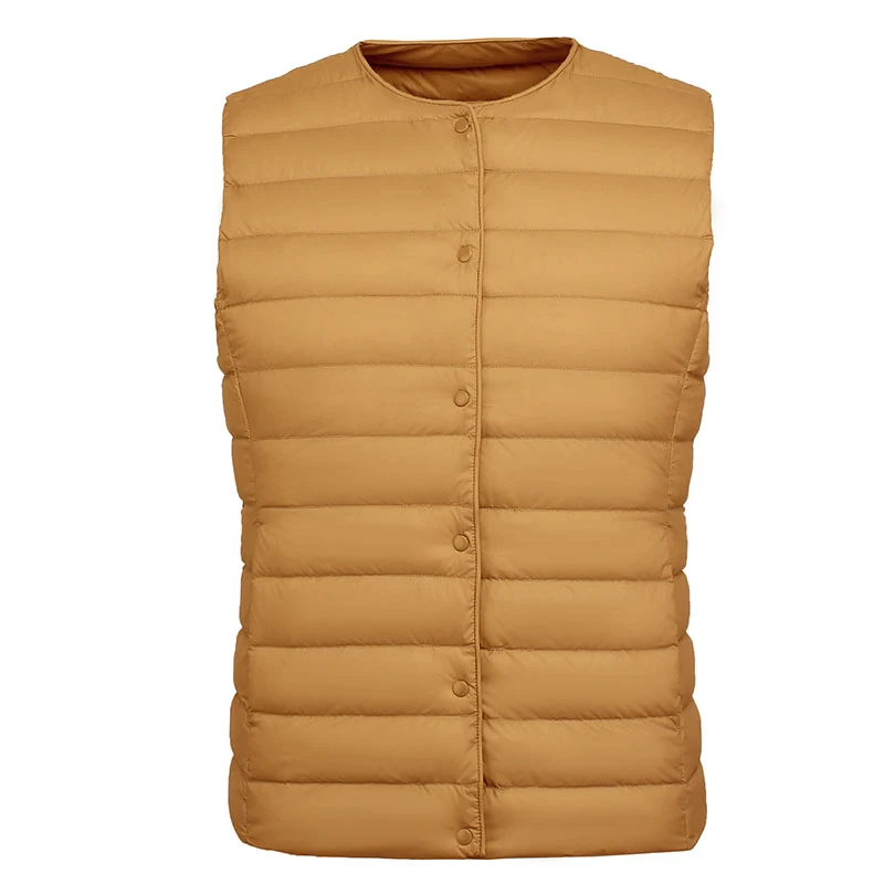 NewBang 90% Matt Fabric Women's Warm Vests Ultra Light Down Vest Women Two Ways Waistcoat Portable Warm Sleeveless Winter Liner