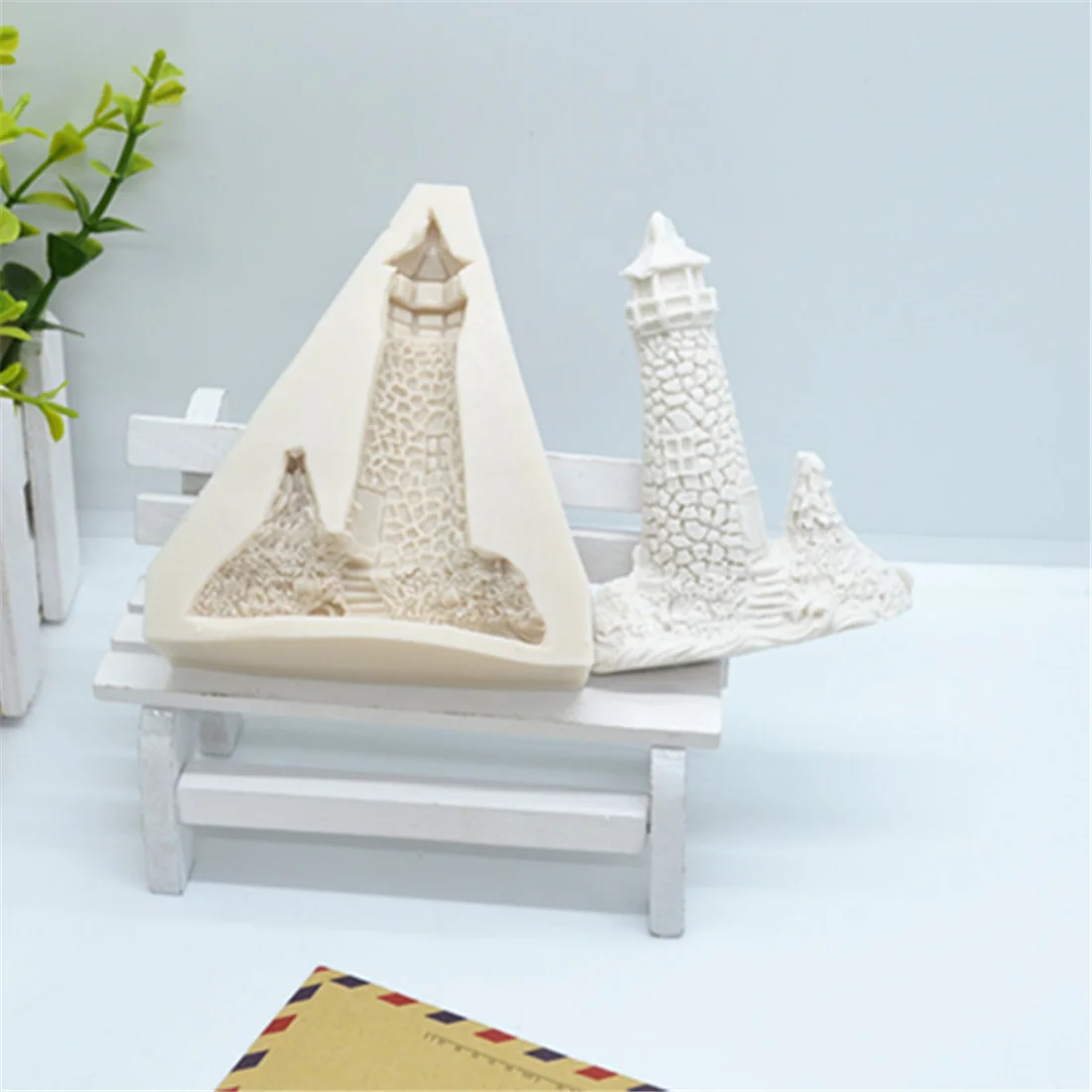 Sailboat Lighthouse Fondant Cake Silicone Mold Cake Decoration Chocolate Mold DIY Pastry Baking Utensils Pastry Tools M1786