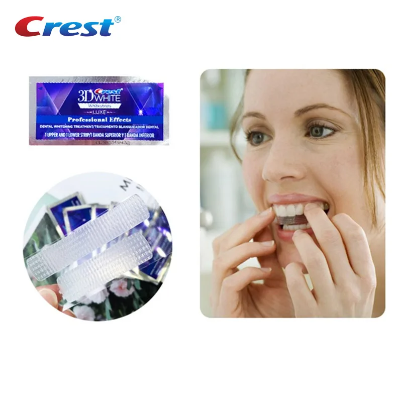 Оригинальные полоски Crest 3D Whitestrips для отбеливания зубов, профессиональные эффекты, белая полоска, зубной белый гель Pro-белый гель для взрослых