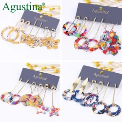 Agustina Set earrings fashion jewelry long earrings women drop earrings geometry Acrylic earring bohemian earings cute wholesale