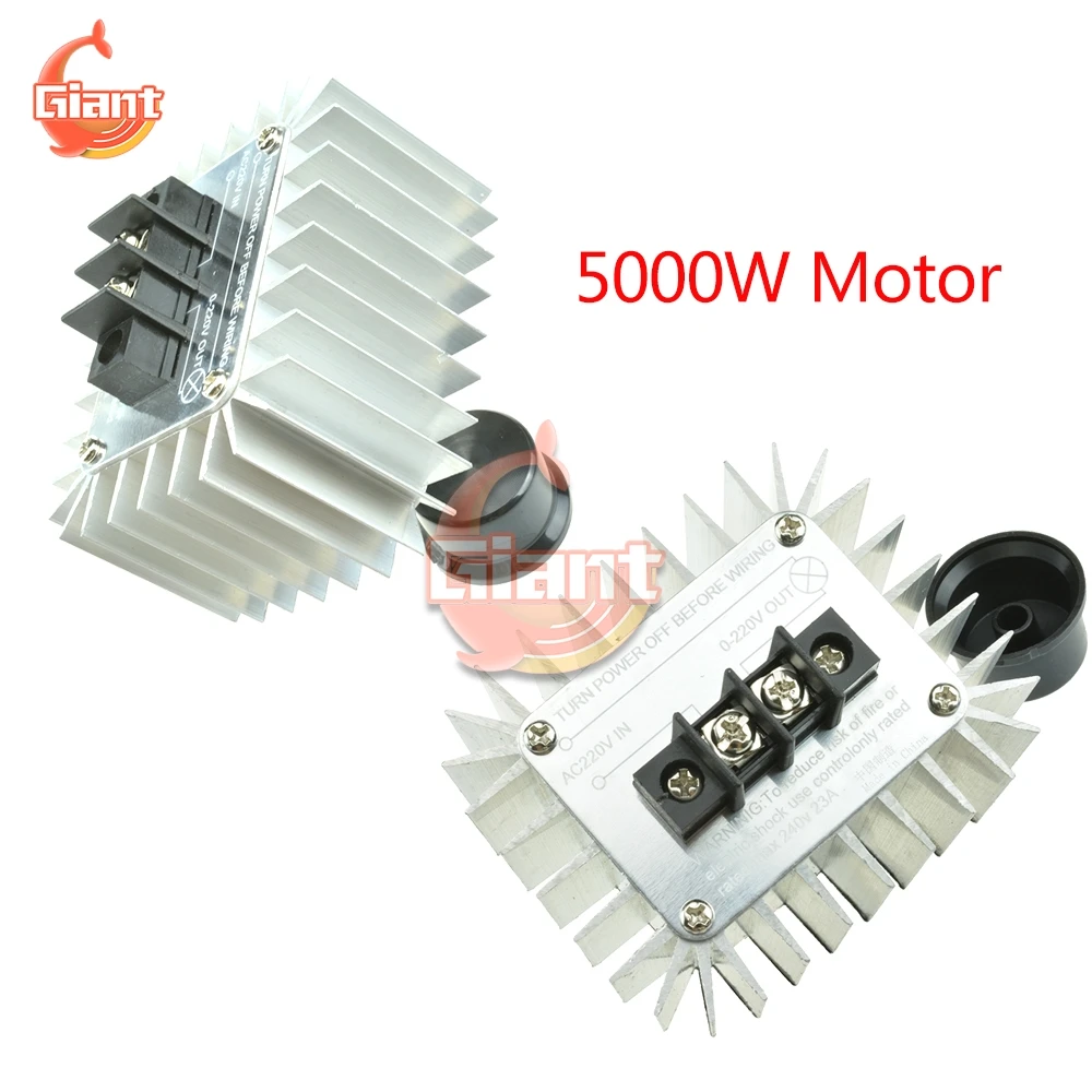 AC 220V 5000W SCR Voltage Regulator Dimming LED Dimmer Motor Speed Controller Thermostat Dimer 220V Power Supply Light Dimming