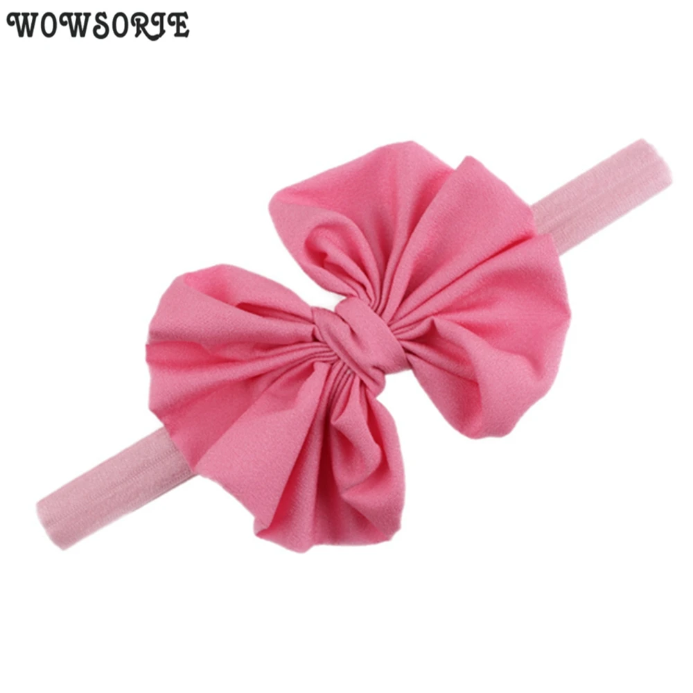 Baby Headband hair bow flower headbands Kids Girls Bowknot Elastic Hair Band Headwear Newborn baby girls hair Accessories