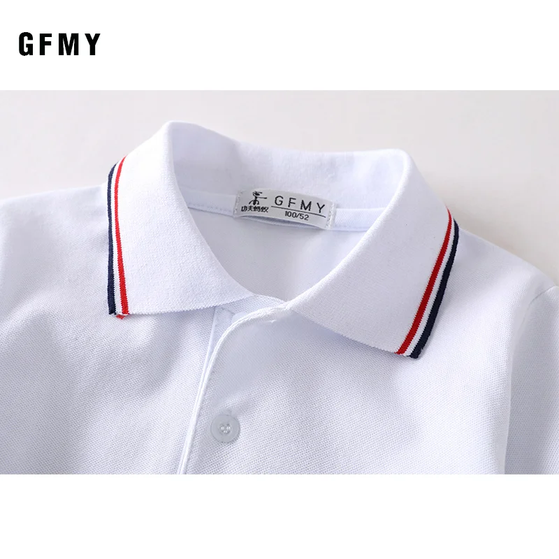 Kids Boys Lapel Short Sleeved White T-Shirt Tops Boys Summer Cotton Children\'s Polo Shirt Clothing for Boys blouses et chemises