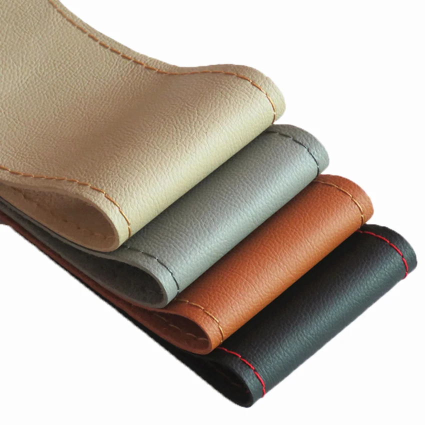 Mikrofaser-Leder Handgenähter Weicher Auto-Lenkradbezug Mit Nadeln und Faden Durchmesser 38cm Auto-Zubehör – Detail 5