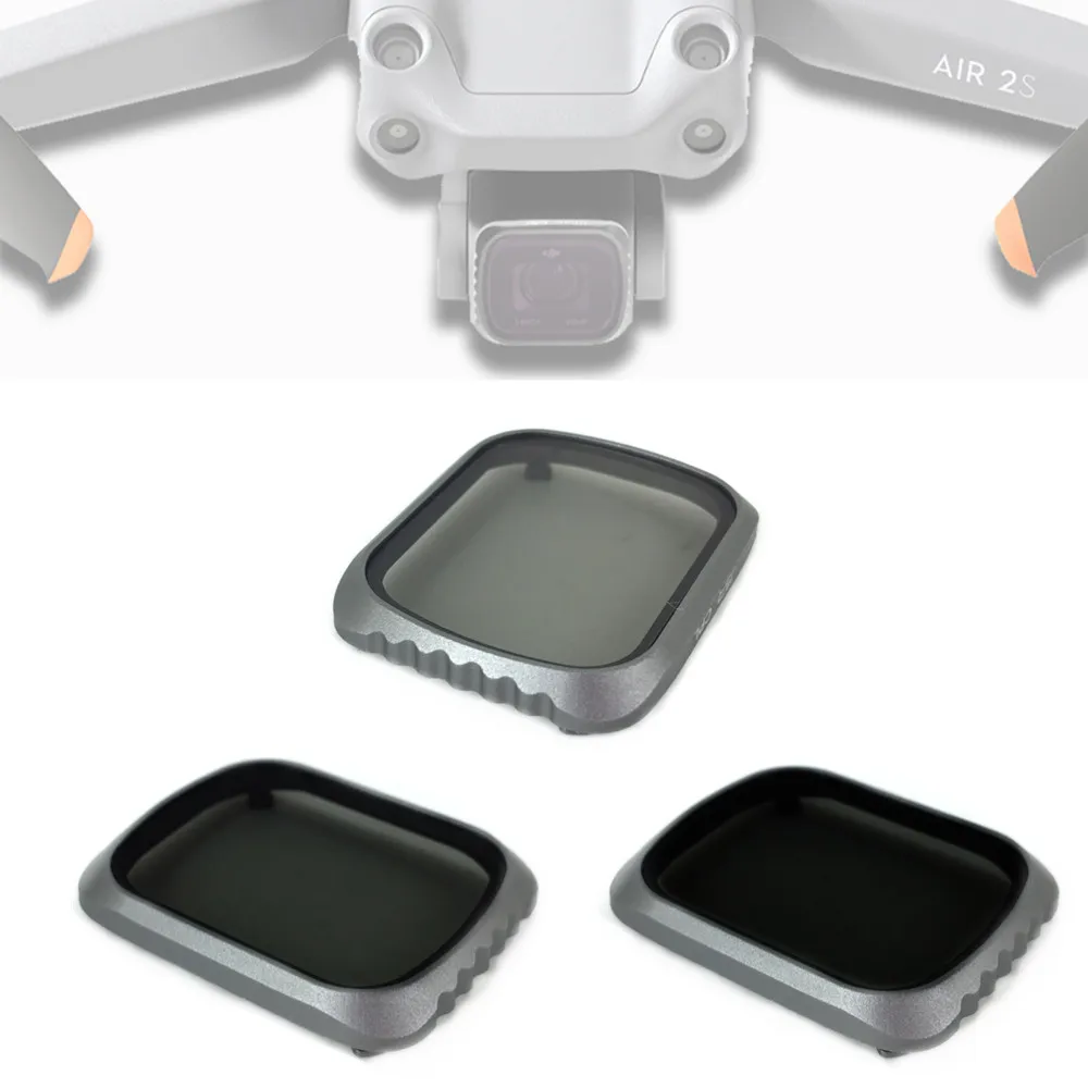 

Glass CPL + ND8 + ND16 Neutral Density PL Lens Filter Protector Cap Kit for DJI Air 2S Drone Gimbal Air2S Accessories