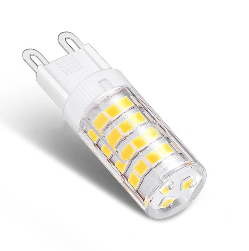 Bombillas LED G9 con Base bi-pin, 5W, 220V, Blanco cálido, 3000K, blanco, 6000K-G9, 330LM, bombillas G9 para iluminación del hogar, no regulables