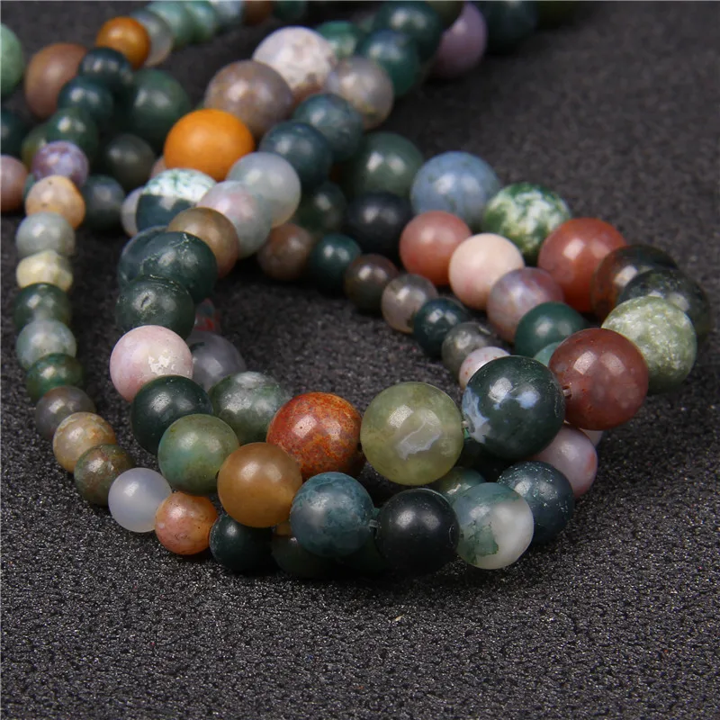 44 types Gems Matte Natural Stone Beads For Jewelry Making 4-12 mm Jaspe Agates Round Loose Beads DIY Bracelets Necklaces 15