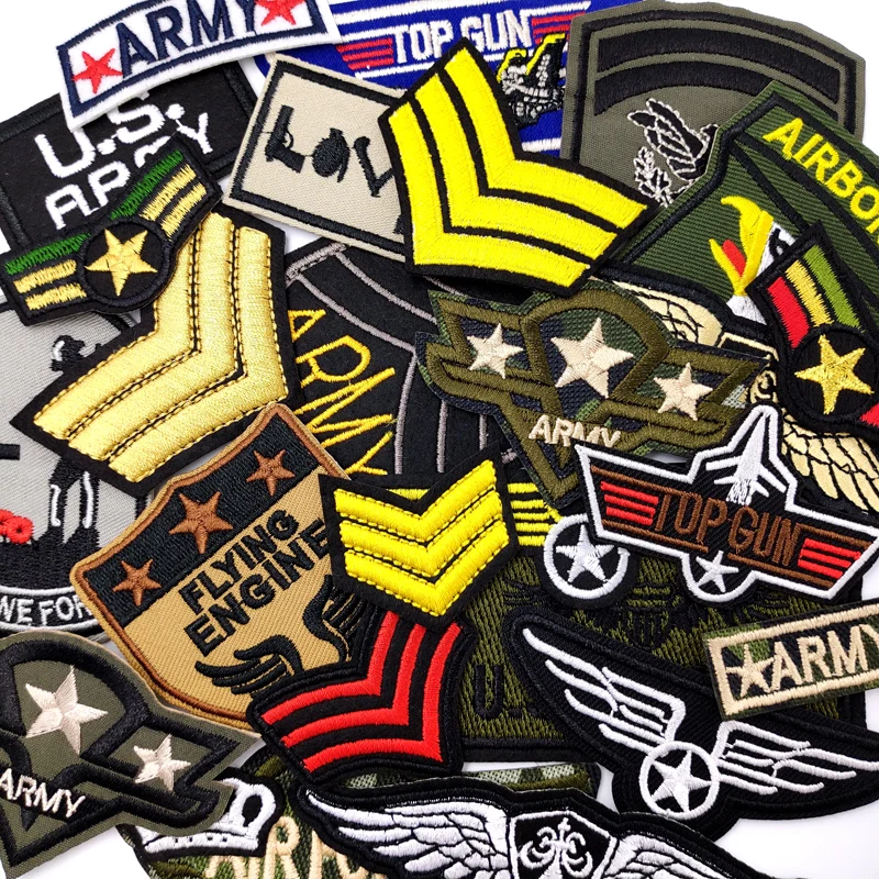 26Pcs/Lot Love Patch Ebroidered Applique Fabric Garment Apparel Accessories Embroidery Badges