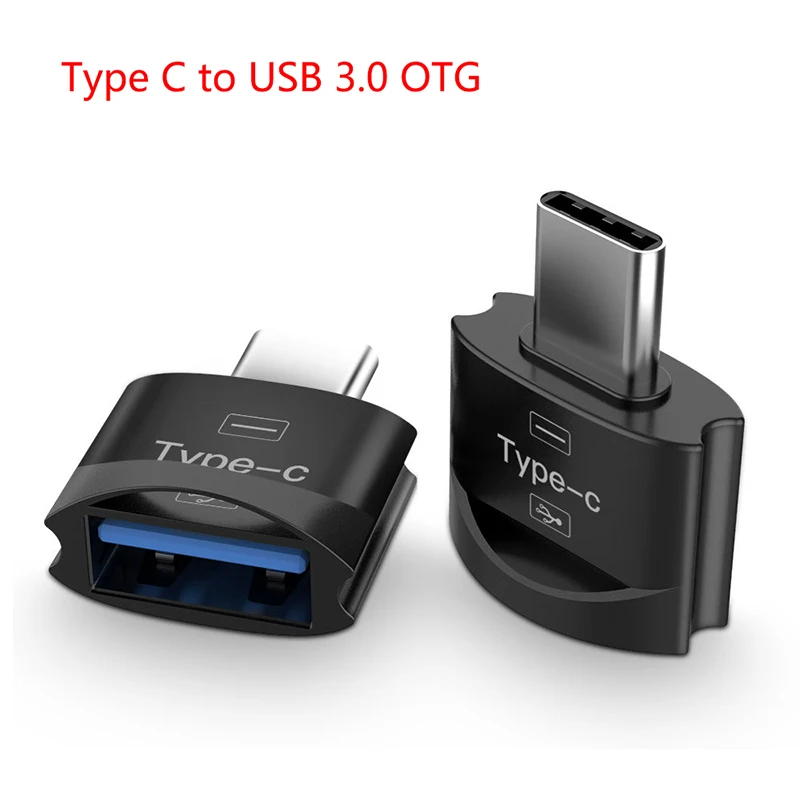 USB Type C OTG Adapter For Samsung Note 10 Xiaomi mi Oneplus 7 Pro USBC Connector USB-C Type-C To USB 3.0 OTG With Chain