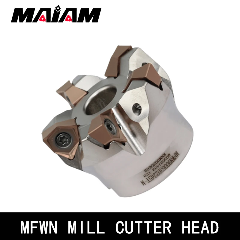 Cabeça de corte hexagonal dupla face cabeça de corte pesado fresa, inserir, MFWN90 Grau, MFWN900, WNMG WNMU WNMU0806