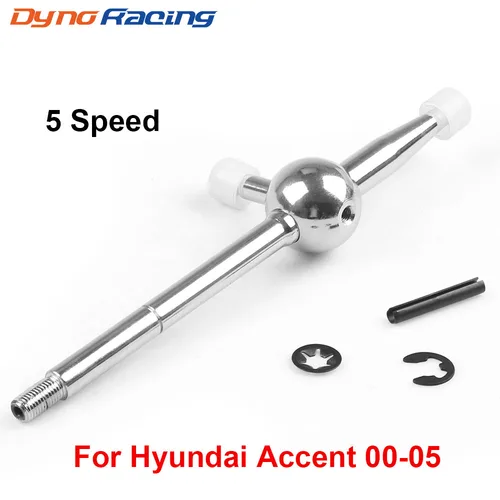 Imagen 1 del producto Palanca de cambios corta cromada estándar Manual de 5 velocidades para Hyundai Accent 00-05 Elantra 01-06 Tiburon 01-09 para KIA Spectra 2004.5-08