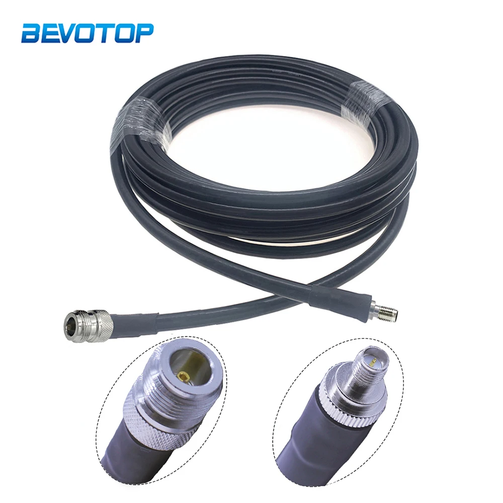 

LMR400 SMA Male/Female to N Male/Female RF Connectors Low Loss 50 Ohm LMR-400 Coaxial Cable 4G LTE Antenna Extension Cord Jumper