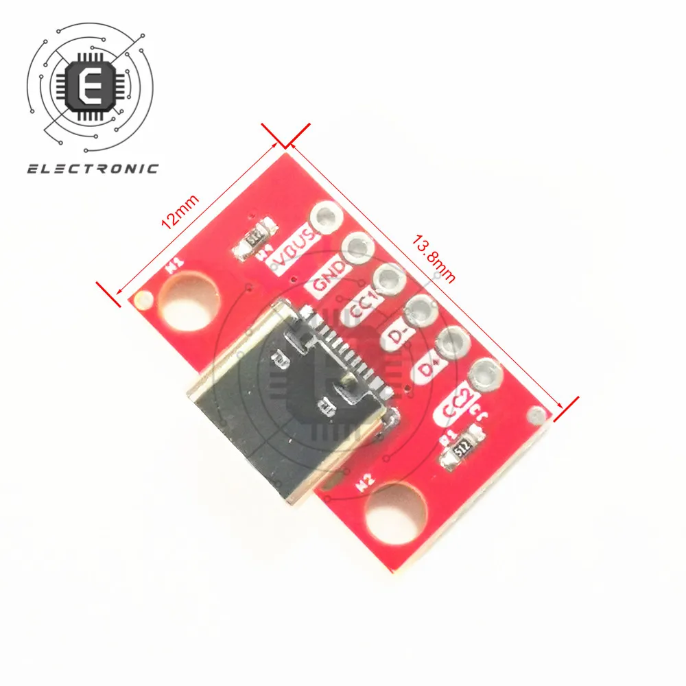 16P USB 3.1ประเภท-C หญิง Test PCB Board อะแดปเตอร์2.54มม.เชื่อมต่อซ็อกเก็ตสำหรับ Data Transfer Power อะแดปเตอร์โมดูล