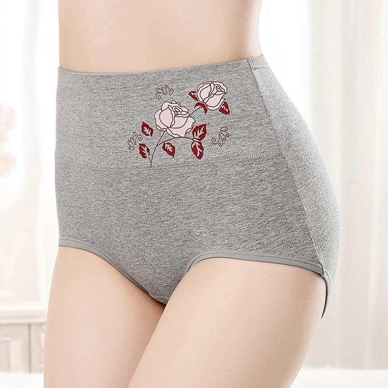 New 5XL Panties Underwear Women High Waist Cotton Briefs Print Plus Size Calcinhas Sexy lingerie Panty Underpants Girls Lenceria