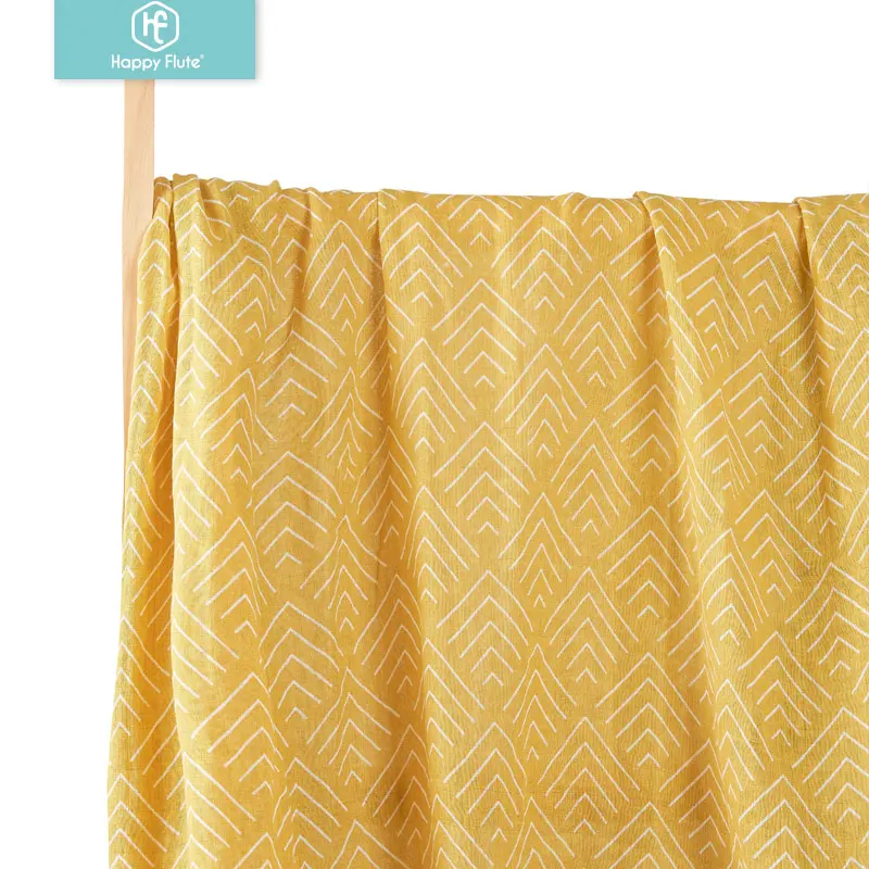 Szczęśliwy flet dziecko fotografia tło Babyroom Decor 120x120cm muślin przewijać 100% bawełniany koc