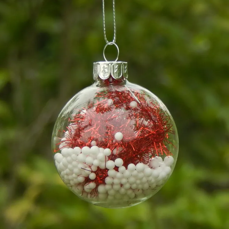 

12pcs/pack Diameter=10cm Middle Size Transparent Glass Globe Home Decoration Christmas Day Hanging Pendant Handmade Glassware