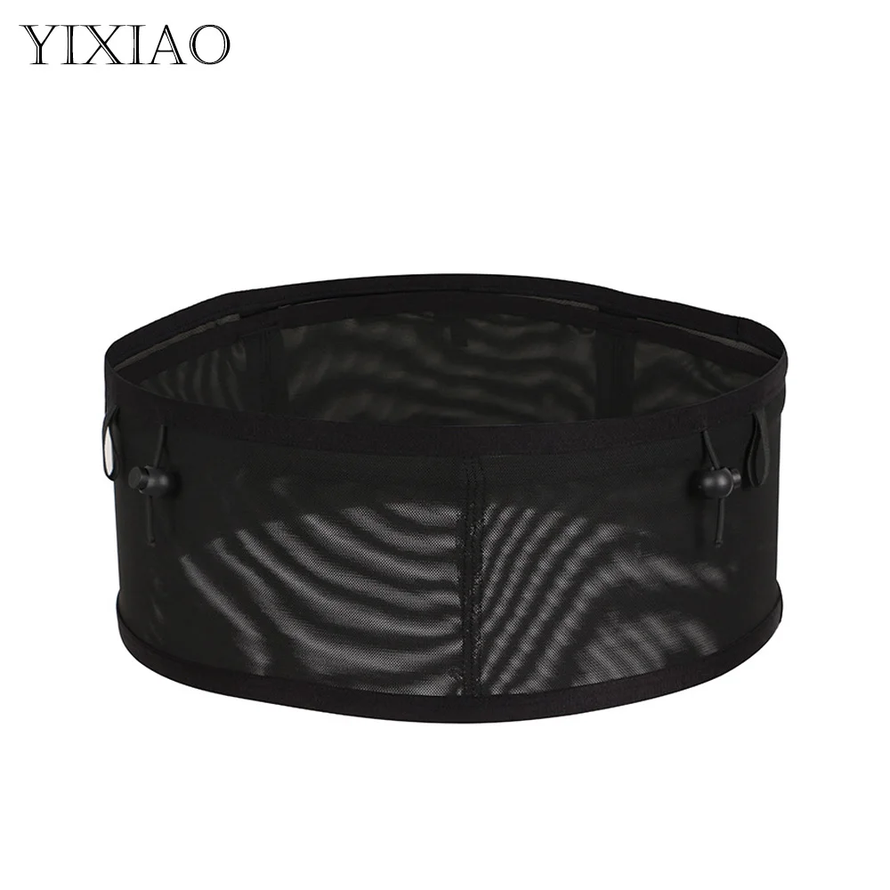 YIXIAO Sports Running Large Capacity Waist Bag Multifunctional Cycling Jogging Hold Water Bottle Pouch Elasticity Belt Bag