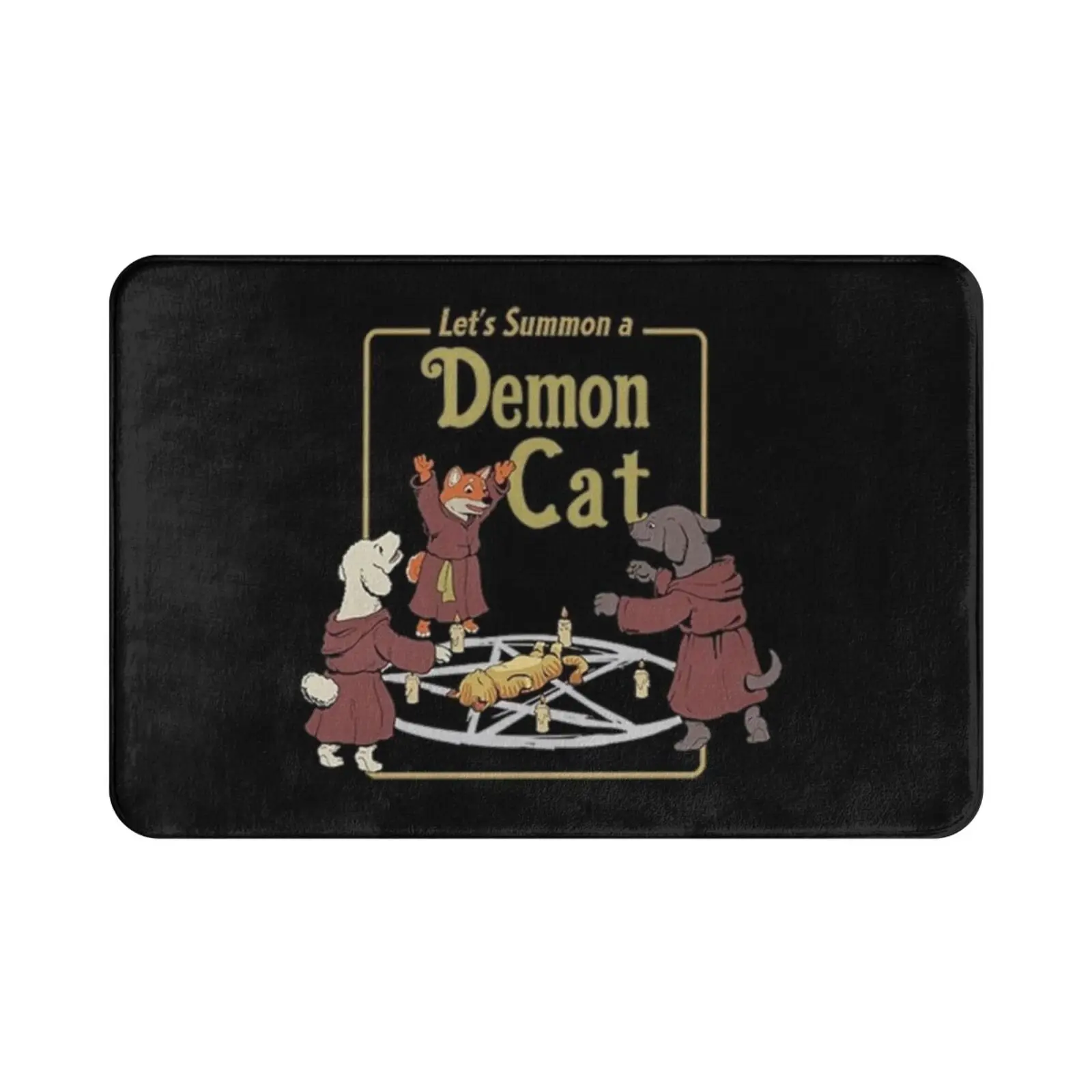 Let's Summon A Demon Cat Carpet Mat Rug Cushion Soft Lets Summon A Demon Cat 99th Precinct Charlott Moor Best Selling Top