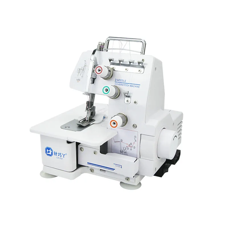 Household desktop four-thread three-thread two-thread hemming machine, multifunctional electric overlock sewing machine