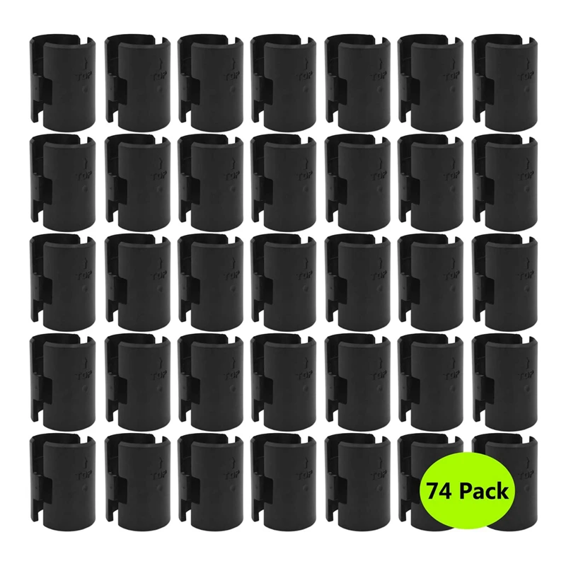 74-Packs Wire Shelf Clips Wire Shelving Shelf Lock Clips For 1 Inch Post- Shelving Sleeves Replacements