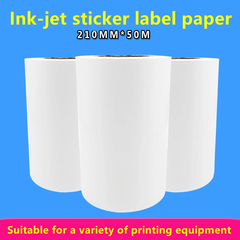 A4 Roll size Custom Logo Stickers Waterproof Adhesive Ink-jet Sticker Label Paper Suitable For Laser, Needle,Inkjet Printers