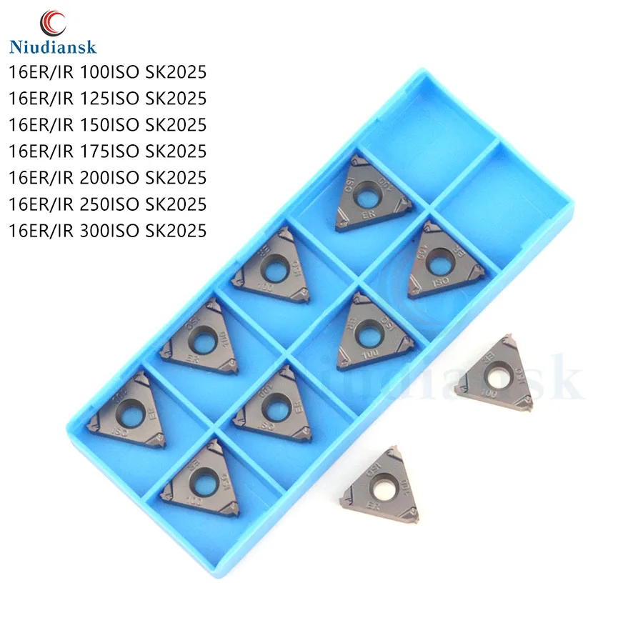 16ER 100ISO 125ISO 150ISO 175ISO 200ISO 250ISO SK2025 300ISO SK2025 inserti in metallo duro utensili per tornio in metallo CNC lame per filettatura 16IR