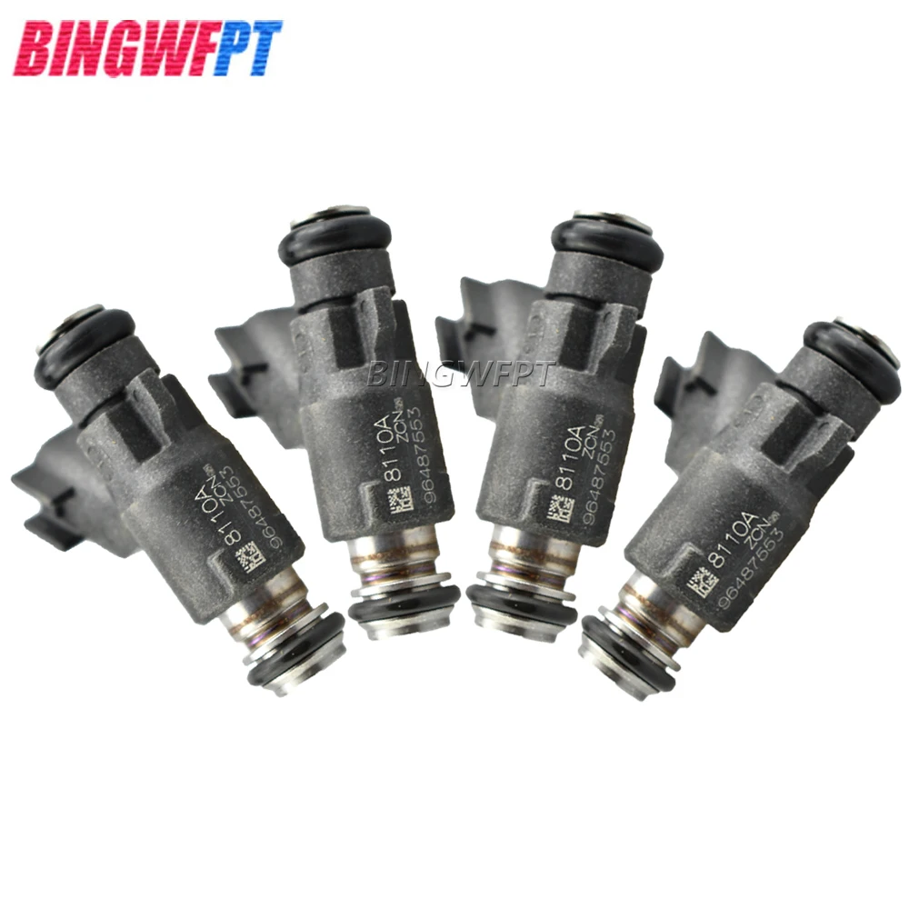 

4PCS FJ1023 96487553 fuel injectors for CHEVROLET AVEO 2007~2017 AVEO5 2007~2008 1.6L L4