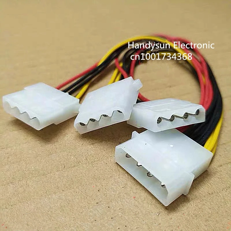 

4Pin Male to 3X4Pin port IDE Female hard disk Power Supply Splitter Adapter 1in 3 High Quality 4Pin IDE Power Cables