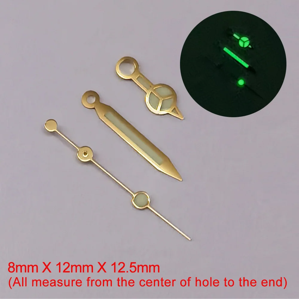 A-Series Watch Accessories Watch Hands Pointer NH35 Green Super Luminous, Suitable for NH35, NH36 Movement Hands