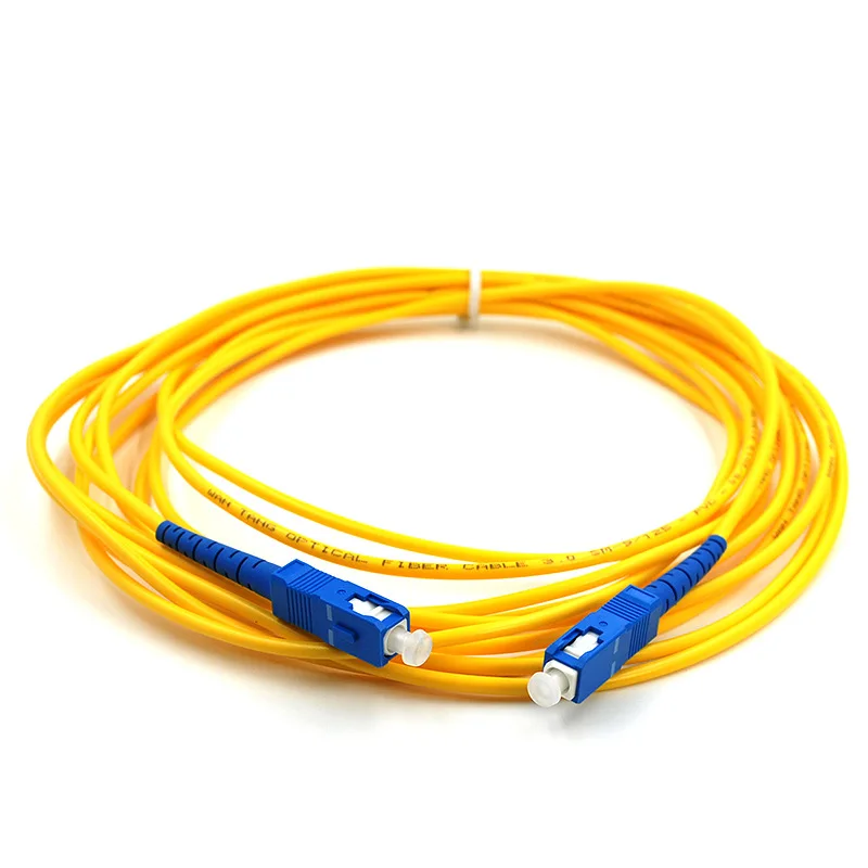 10PCS/lot 3m SC-SC Single-Mode Fiber Optic Jumper SC Pigtail Wire ST Fiber Optic Patch Cord Fiber Optic Jumper