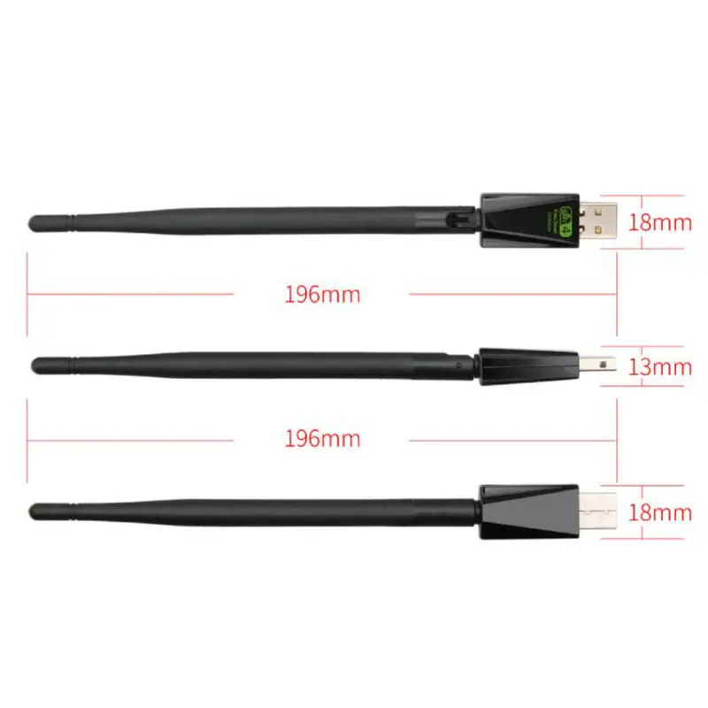 300M USB2.0 Network Card  WiFi Antenna adapter Free Driver  wi fi LAN Adapter