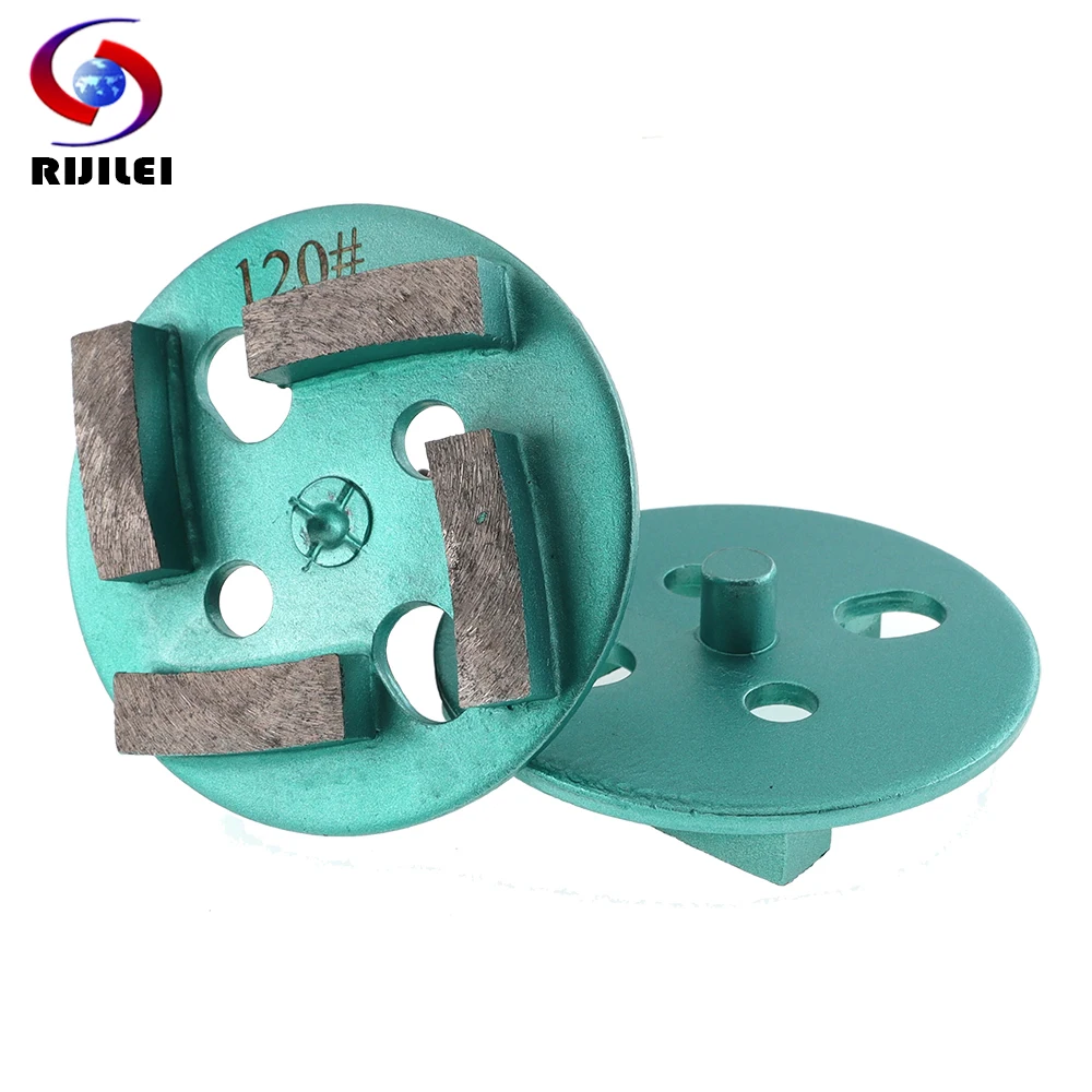 4Inch Diamond Four Segments Grinding Wheel For Concrete Plastic Floor Abrasive Grinding Shoes With Drum Stone Tools