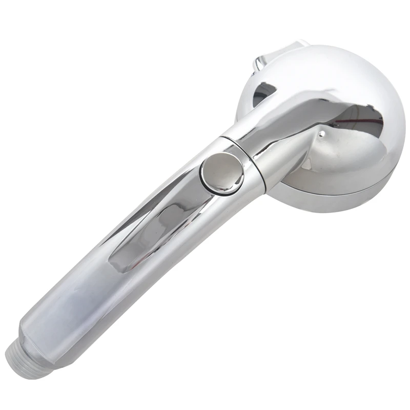 

Handheld Shower Head High Pressure Chrome 3 Spary Setting with ON/OFF Pause Switch Water Saving Adjustable Luxury Spa Detachable