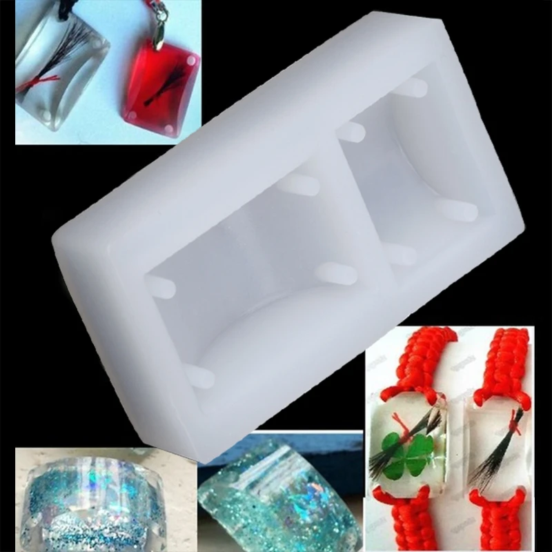 Bracelet Mould Rectangle Silicone Bangle Mold Epoxy Resin Jewelry Casting Mould for Birthday Christmas Handmade Gift Dropship