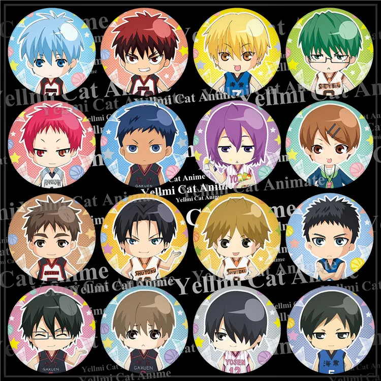 1pc 58mm Animw Kuroko No Basket basketball badge Round Pins Broche