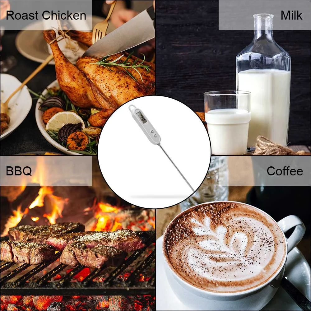 Küche Kochen Thermometer Digitale Elektronische BBQ Fleisch Lebensmittel Temperatur Monitor Sensor Messgeräte