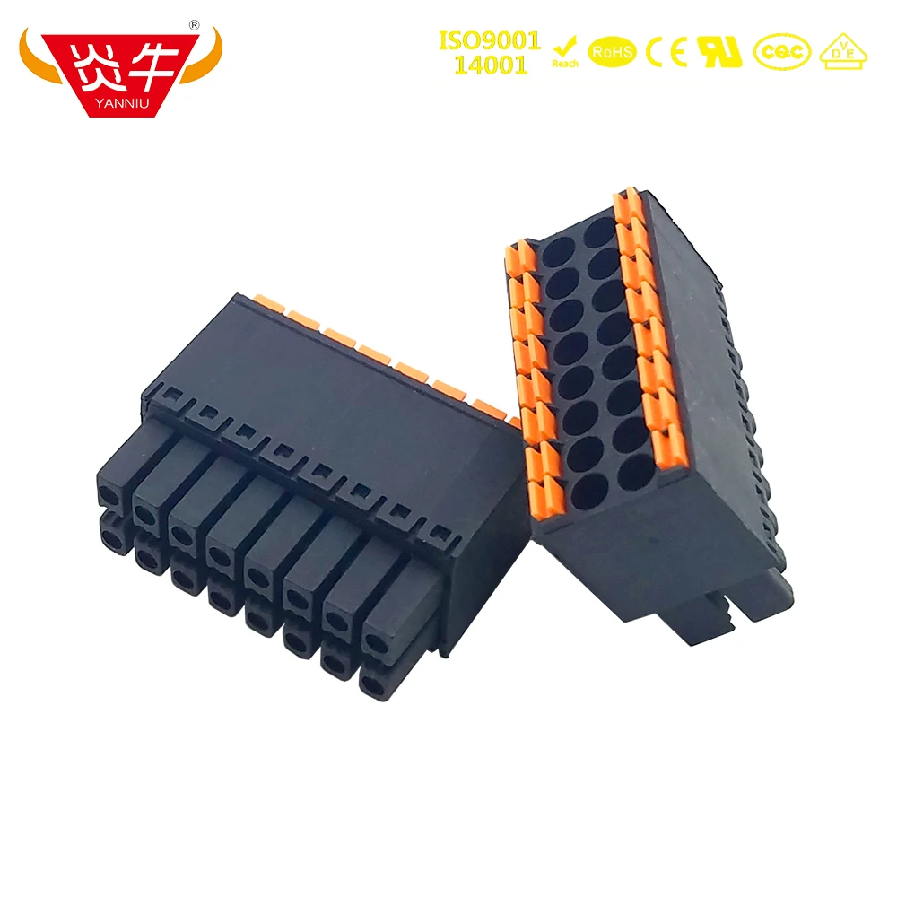 10 adet/50 adet 3.5mm 15EDGKNH KF2EDGKS DFMC 1,5/ 4-ST-3,5 kadın PCB konektörü takılabilir PLUG-IN TEMINAL blokları PHOENIX CONTACT