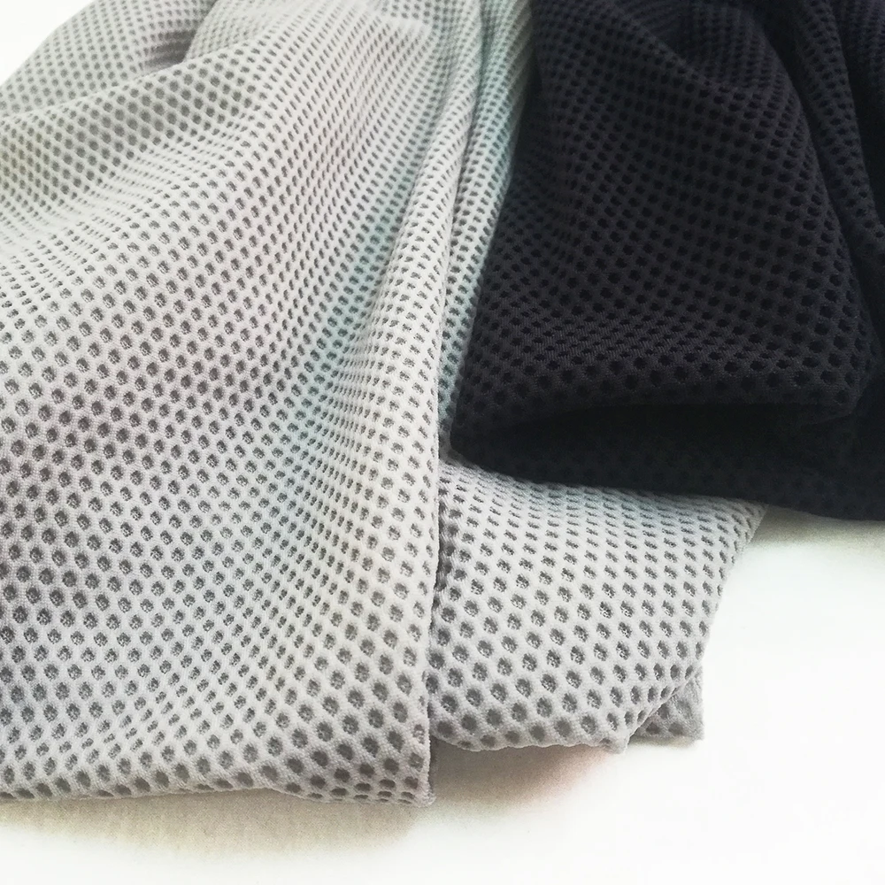 3D Embossed French High Stretch Mesh Fabric, Super Soft, Spandex, Yoga Sport Shirt Apparel Clothes, Knitted Sewing Cloth, 1Yard