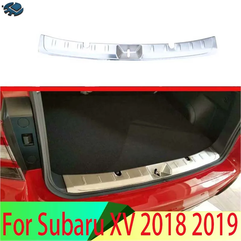 

For Subaru XV 2018 2019 2020 Stainless Steel Rear Trunk Scuff Plate Door Sill Cover Molding Garnish