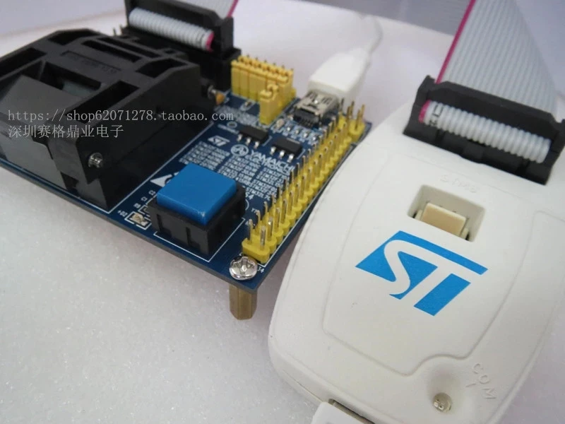 Original ST IC Test Seat STM32 Burning Programme STM32-LQFP64 Socket Adapter