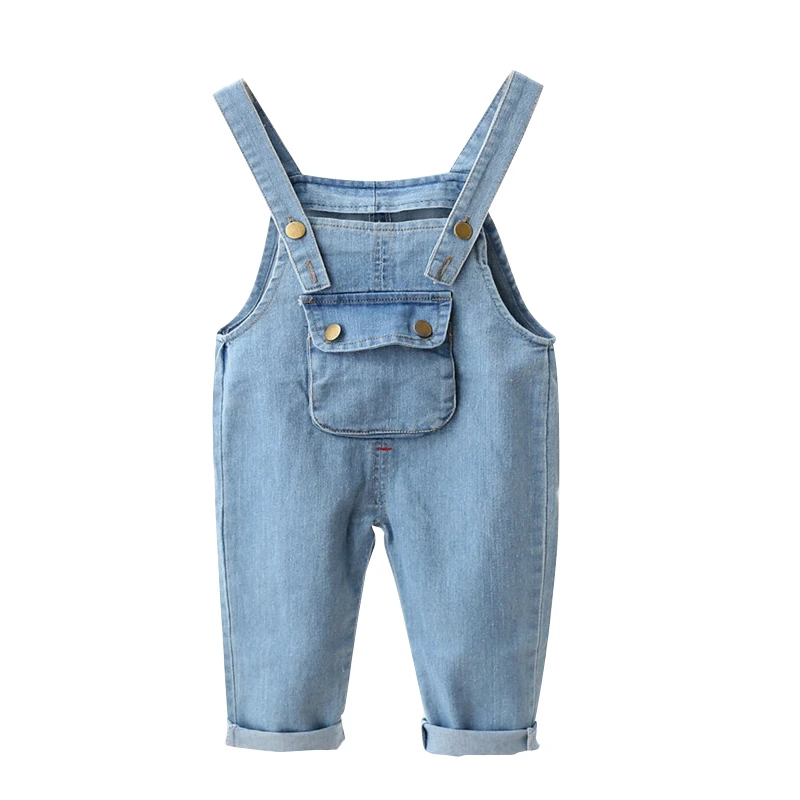 Children\'s Denim Overalls Baby Jeans Pants Baby Boys Girls Trousers Infant Clothing Toddler Babies Pants Little Kids 1-3 Years