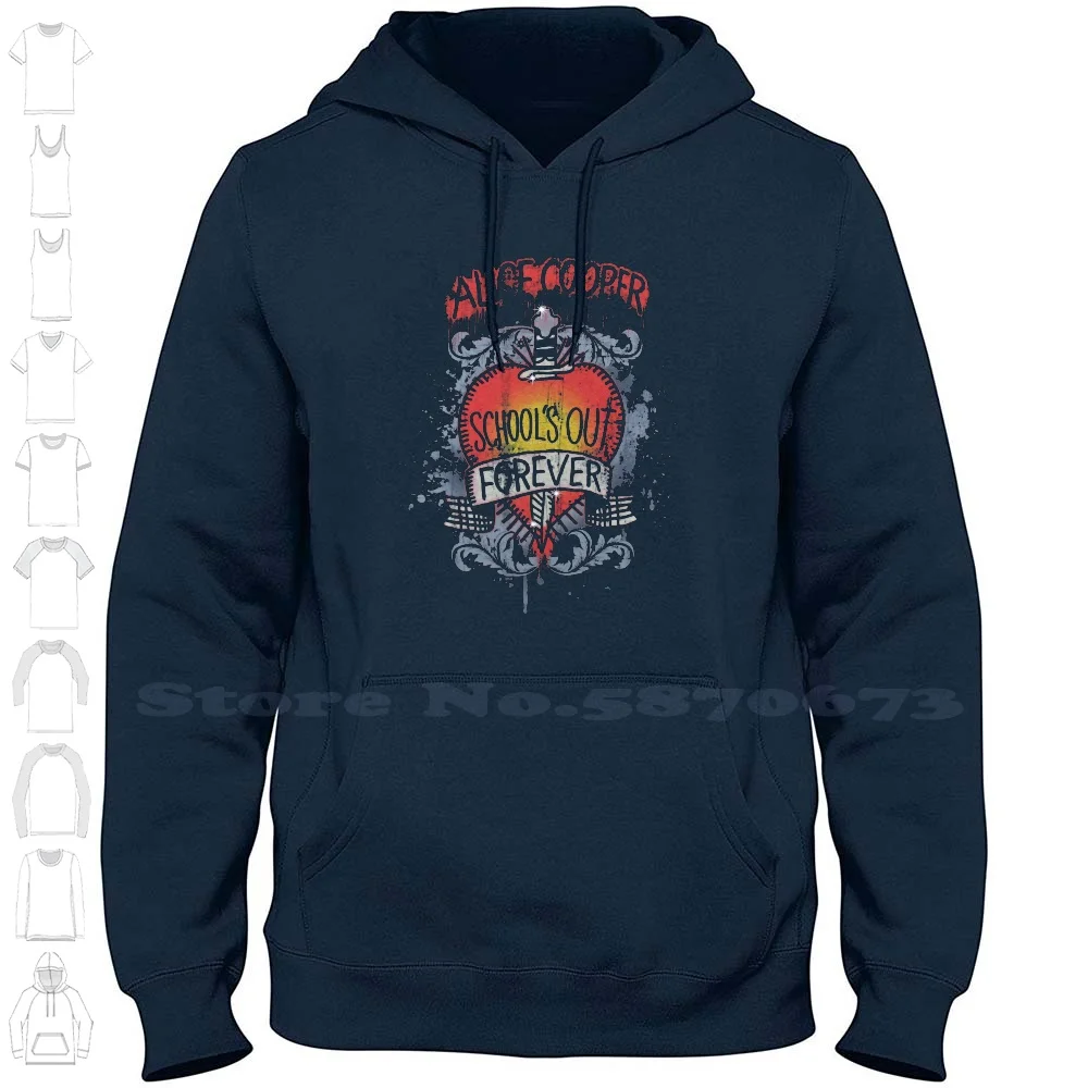 Alice Cooper School's Out Forever Streetwear Sport Hoodie Sweatshirt Alice Cooper Alice Cooper Music Band Metal Creepy Poison