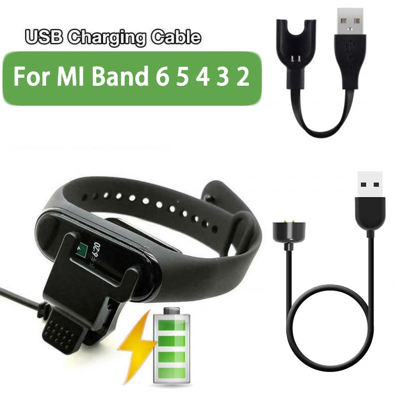 

Charger Cable For Xiaomi Mi Band 6 5 4 Miband 3 Smart Wristband Bracelet Mi band 2 Charging cable Band4 USB Charger Adapter Wire