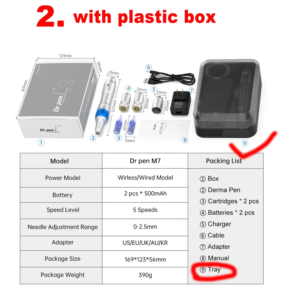 Ultima Dr. Pen Drpen A6 Wireless Microneedling Rolling System Professional Dermapen Derma Pen A6